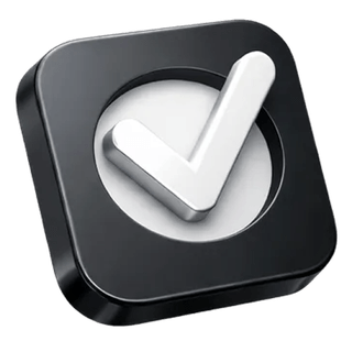 3D confirmation tick icon on the about page of Frank Equitstaken