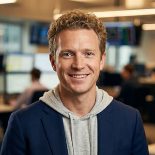 Ryan Brooks, listed as Lead Trading Analyst at Frank Equitstaken, shown in a profile image